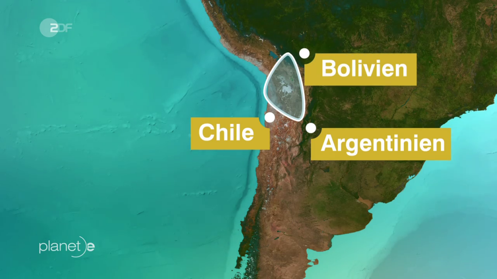 Die Atacama-Wüste in Südamerika ist ein großes Abbaugebiet für Lithium
